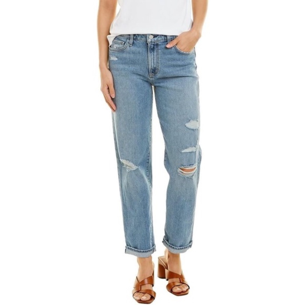 Joe's Jeans The Niki Jeans Mid Rise Boyfriend Distressed Blue 2020 NWT - Picture 1 of 7